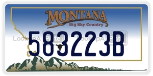 583223B license plate in Montana