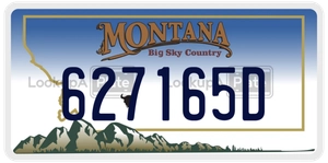 627165D license plate in Montana