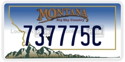 737775C  license plate in MT
