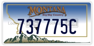 737775C license plate in Montana