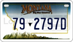 792797D license plate in Montana