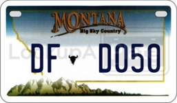 DFD050 license plate in Montana