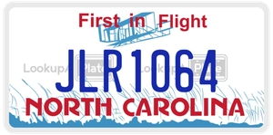 JLR1064 license plate in North Carolina