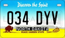 034DYV  license plate in ND
