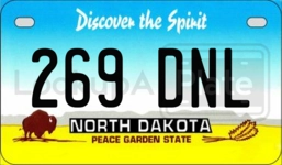 269DNL license plate in North Dakota