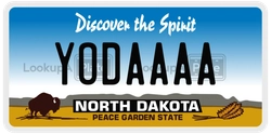 YODAAAA  license plate in ND