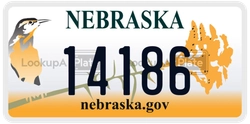14186  license plate in NE