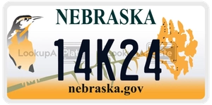 14K24 license plate in Nebraska