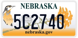 5C2740  license plate in NE