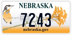 7243  license plate in NE