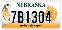 7B1304  license plate in NE