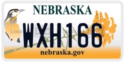 WXH166  license plate in NE