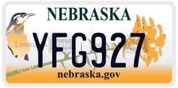 YFG927  license plate in NE