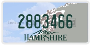 2883466 license plate in New Hampshire