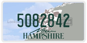 5082842 license plate in New Hampshire