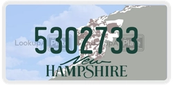 5302733  license plate in NH