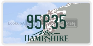95P35 license plate in New Hampshire