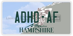 ADHD-AF  license plate in NH