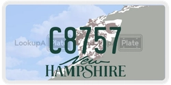 C8757  license plate in NH