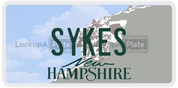 SYKES  license plate in NH