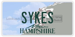 SYKES license plate in New Hampshire