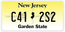 C412S2  license plate in NJ