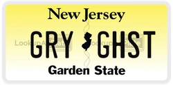 GRYGHST  license plate in NJ