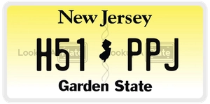 H51PPJ license plate in New Jersey