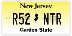 R52NTR  license plate in NJ