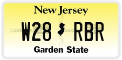 W28RBR  license plate in NJ