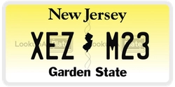 XEZM23  license plate in NJ
