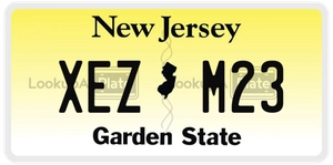 XEZM23 license plate in New Jersey