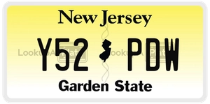 Y52PDW license plate in New Jersey