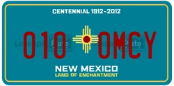 0100MCY  license plate in NM