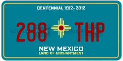 288THP  license plate in NM
