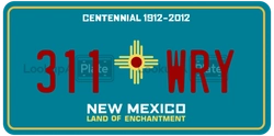 311WRY  license plate in NM