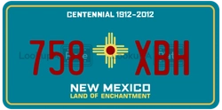 758XBH  license plate in NM