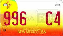 996C4 license plate in New Mexico