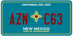 AZNC63  license plate in NM