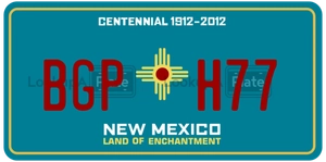 BGPH77 license plate in New Mexico