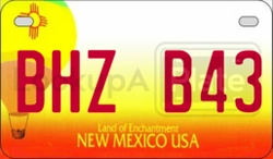 BHZB43  license plate in NM