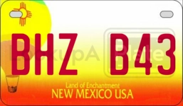 BHZB43 license plate in New Mexico
