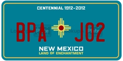 BPAJ02  license plate in NM