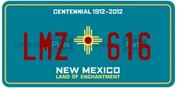 LMZ616  license plate in NM