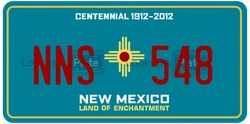 NNS548  license plate in NM