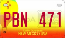 PBN471 license plate in New Mexico