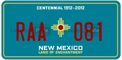 RAA081  license plate in NM