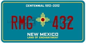 RMG432 license plate in New Mexico