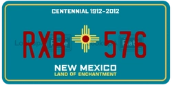 RXB576  license plate in NM