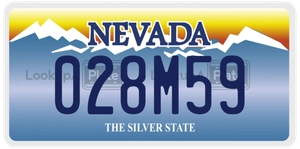 028M59 license plate in Nevada